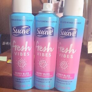 Fresh Vibes Berry Bliss Deodorant Body Spray - Set Of 3 (1w/o Top)